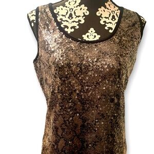 Calvin Klein sequined tank size medium